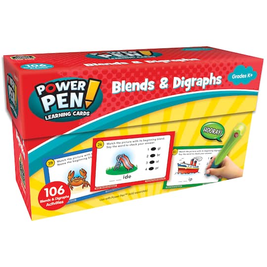 Teacher Created Resources Power Pen&#x2122; Learning Cards: Blends &#x26; Digraphs